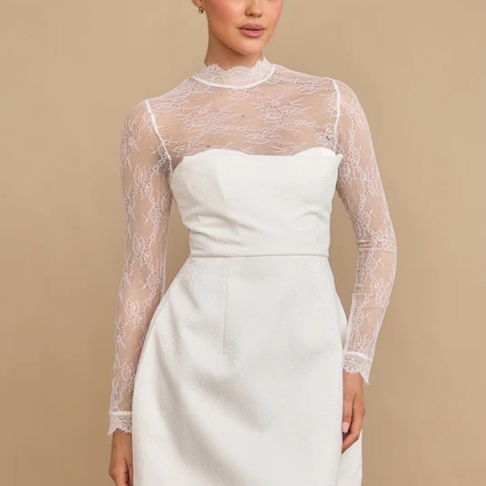 Six Stories white bridal dress
